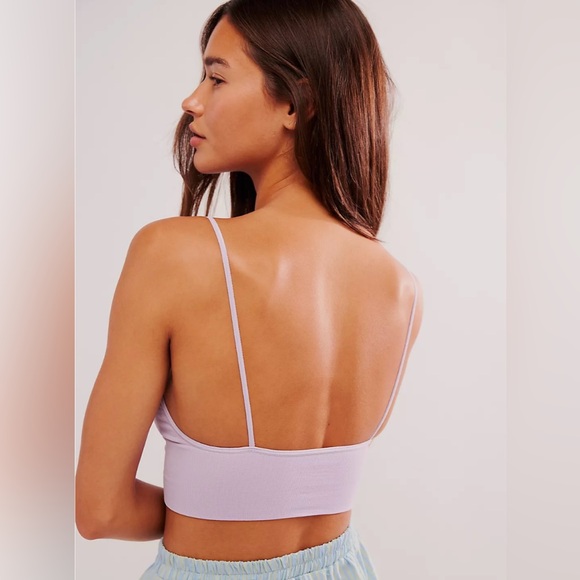 Free People Ali Low-Back Seamless Bra, Xs/Small, in ivory. - Picture 7 of 16